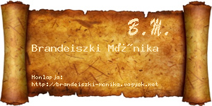 Brandeiszki Mónika névjegykártya